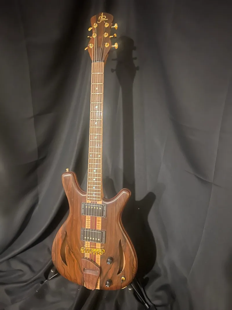 The Tiburon - Zircote Top, a handmade RJB neck-through guitar — photo 2 of 19